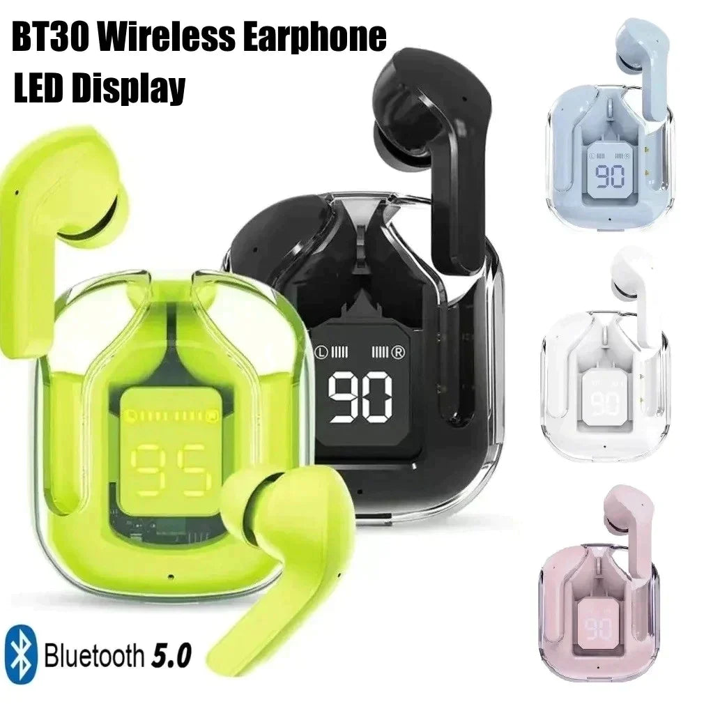 Sport Gaming Headsets Noise Reduction Earphone Mic Headphones with LED Display