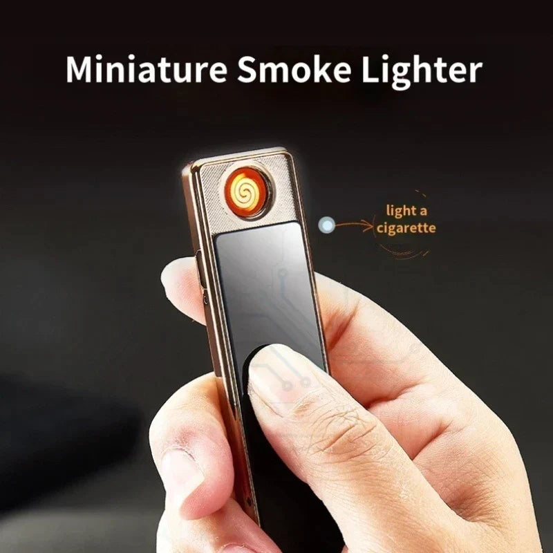 Small Portable USB Rechargeable Metal Coil Lighter