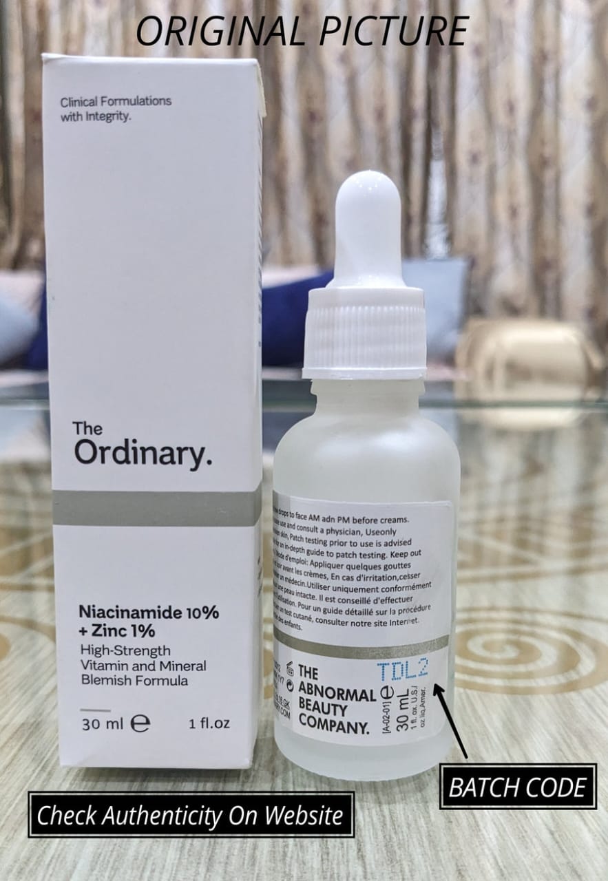 The Ordinary Niacinamide 10% + Zinc 1% – 30ml (100%) Orignal | Free Shipping | Cash on Delivery