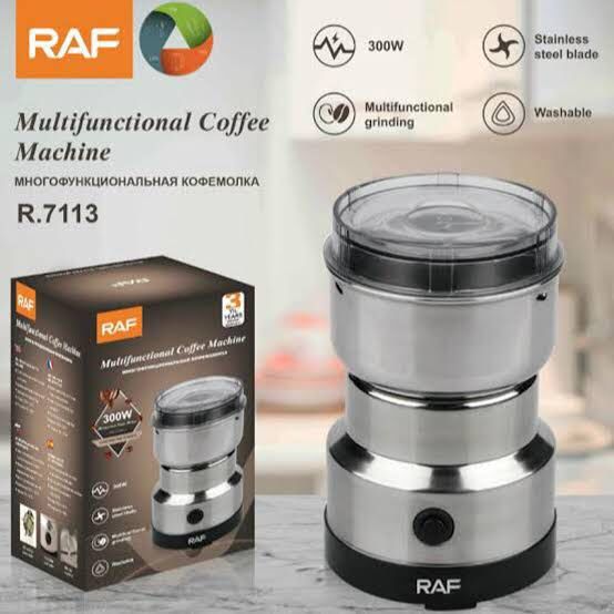 Multi Purpose Electric Coffee Grinder Automatic Coffee Spice Bean Grinder Stainless Steel Raf –